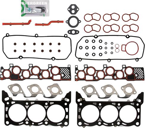 Evergreen SA-5494167799-6 Engine Re-Ring Kit Fit Ford E150 E250 F150 V6 4.2L VIN 2 OHV in Kuwait