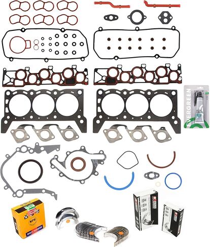Evergreen SA-5494167775-3 مجموعة إعادة حلقة المحرك مع مشعب السحب 3 مم مناسب لـ 1996 Ford Windstar 3.8L V6 VIN 4 in Saudi Arabia