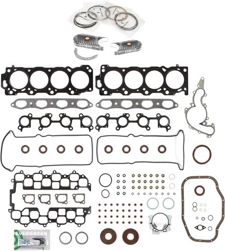 Evergreen SA-5494198953-2 مجموعة حشية كاملة حلقات محامل متوافقة مع/لـ 98-04 لكزس تويوتا 4.7L DOHC 2UZFE in Saudi Arabia