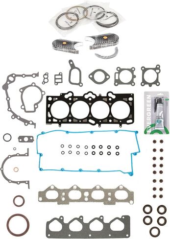 Evergreen SA-3129800011-2 مجموعة حشية كاملة محامل حلقات متوافقة مع/لـ 04-07 Hyundai Tucson Kia Spectra 2.0L G4GF in Saudi Arabia