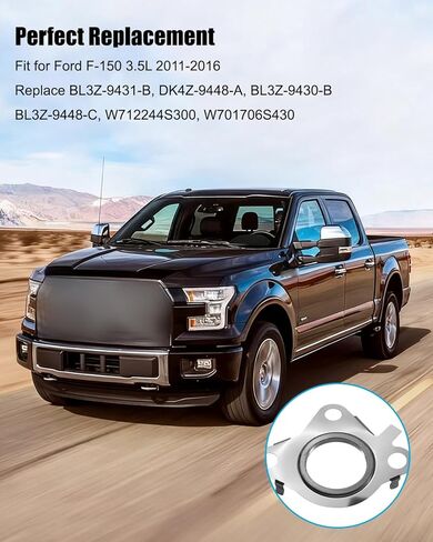 طقم تثبيت حشية مشعب عادم توربو مناسب لفورد F-150 3.5L 2011-2016 in Kuwait
