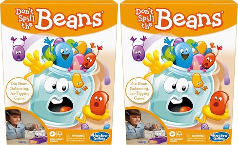 Hasbro Gaming Don't Spill The Beans Game for Kids, Easy and Fun Balancing Game for Kids Ages 3 and Up, Preschool Games for 2 Players, Kids Board Games in Saudi Arabia