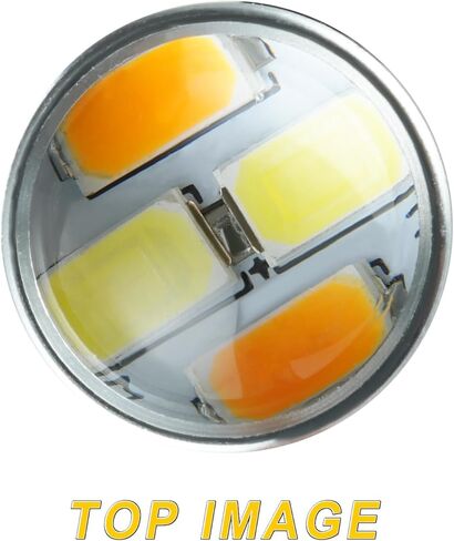 7443 Switchback Led Turn Signal Bulbs Super Bright 7444 T20 LED Replacement light Kit Set for Car Daytime Running Turn Signal Blinker Lights, pack of 4, Xenon White/Amber Yellow in Kuwait