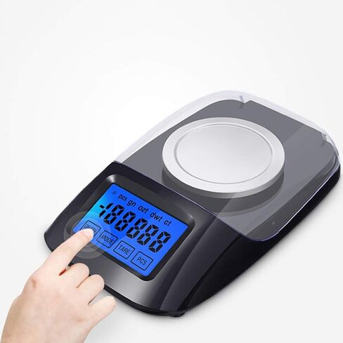 ميزان مجوهرات صغير 0.001 جرام، أوزان الجيب الرقمية LCD، مقياس مليجرام محمول متعدد الوظائف، 50 جرام/0.001 جرام in Saudi Arabia