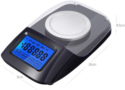 ميزان مجوهرات صغير 0.001 جرام، أوزان الجيب الرقمية LCD، مقياس مليجرام محمول متعدد الوظائف، 50 جرام/0.001 جرام in Saudi Arabia