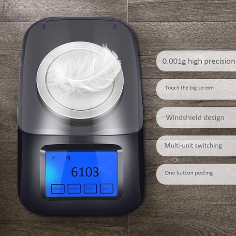 ميزان مجوهرات صغير 0.001 جرام، أوزان الجيب الرقمية LCD، مقياس مليجرام محمول متعدد الوظائف، 50 جرام/0.001 جرام in Saudi Arabia