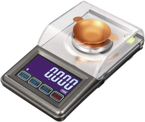 Electronics Scale High Precision Smart Digital Gold Diamond Jewelry with Windproof Cover Precision Small, 0.001g/50g in Saudi Arabia