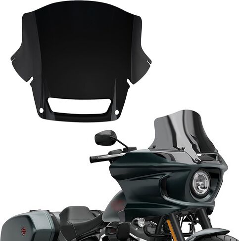 FATECIM 9 "الزجاج الأمامي ذو الدخان الداكن منحرف الهواء لـ Harley 2022 2023 2024 Low Rider ST El Diablo FXRST FXLRST in Saudi Arabia