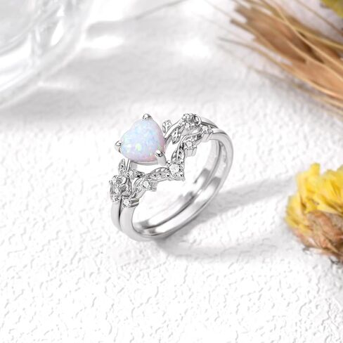 1 قيراط قطع القلب الطبيعي خواتم الخطبة مجموعات للنساء، 925 الفضة الاسترليني ورقة مويسانيتي مجموعات الزفاف العصابات، مجموعات خاتم الزفاف لعيد ميلاد الذكرى in Kuwait