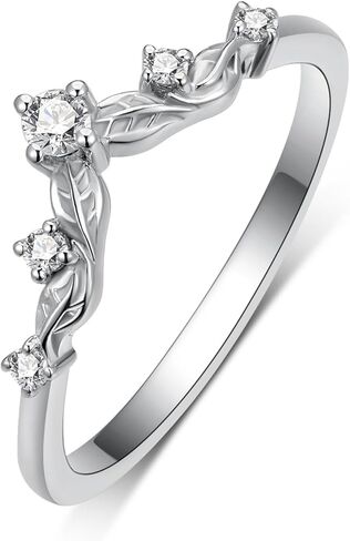 1 قيراط قطع القلب الطبيعي خواتم الخطبة مجموعات للنساء، 925 الفضة الاسترليني ورقة مويسانيتي مجموعات الزفاف العصابات، مجموعات خاتم الزفاف لعيد ميلاد الذكرى in Kuwait