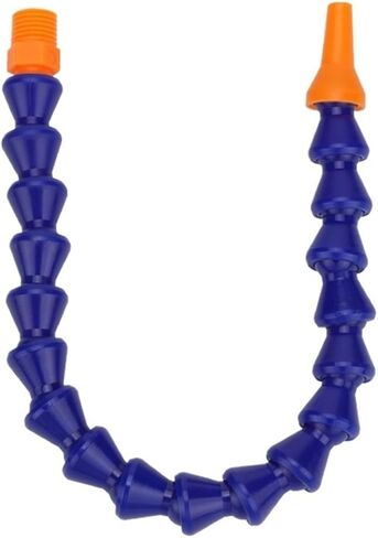 Pneumatic Tube 1/4" 3/8" 1/2" Male Thread Plastic Flexible Water Oil Coolant Pipe Hose for lathe machine(Round(without tap),G1I4-300mm) in Kuwait