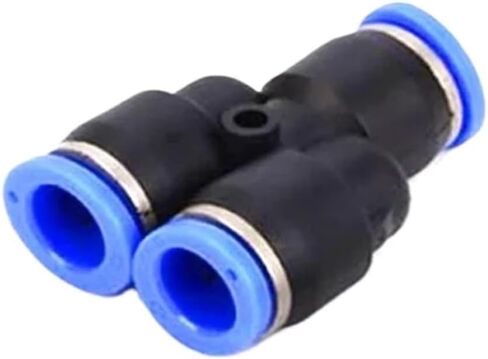 100pcs Air Connectors 4 6 8 10 12mm Pneumatic Fitting Connect Tee 3Way Plastic Pipe Hose Tube Connector(8mm(100pcs),PU) in Kuwait