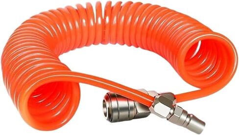 6M/10M Air Component Hose 8x5mm High Pressure Tube Flexible Gas Spring Telescopic Pneumatic Pipe Compressor Line Spiral Hose(6M x PE8 5mm) in Saudi Arabia