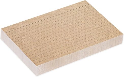 الصفحة الرئيسية ميزة بطاقات الفهرس ذات الوجهين المسطرة من كرافت تان، وبطاقات ملاحظات الملفات (4 × 6) in Kuwait