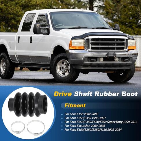 حذاء مطاطي لعمود القيادة الخلفي لسيارة Ford F150 F250 F350 F450 F550 Excursion E150 E250 E350 E450، حذاء عمود محرك خلفي بيك اب لسيارة Ford E-Series F-Series Super Duty F81Z-4421-CA in Saudi Arabia
