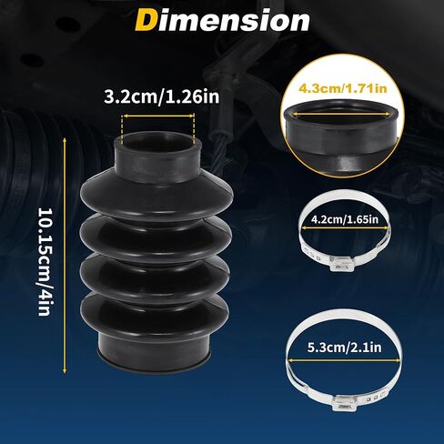 حذاء مطاطي لعمود القيادة الخلفي لسيارة Ford F150 F250 F350 F450 F550 Excursion E150 E250 E350 E450، حذاء عمود محرك خلفي بيك اب لسيارة Ford E-Series F-Series Super Duty F81Z-4421-CA in Saudi Arabia