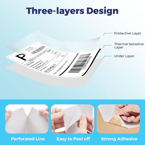 Fuxury 100 Pcs 10x13" Poly Mailers with 4x6" Thermal Labels, Waterproof Mailing Envelopes & Stickers for Clothing, Strong Adhesive Poly Shipping Postage Bags for Business (White) in Saudi Arabia