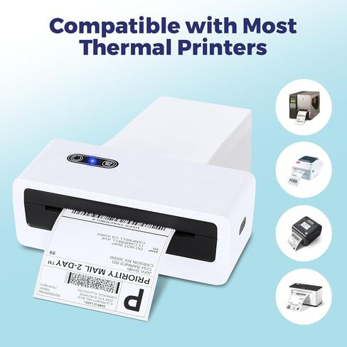 Fuxury 100 Pcs 10x13" Poly Mailers with 4x6" Thermal Labels, Waterproof Mailing Envelopes & Stickers for Clothing, Strong Adhesive Poly Shipping Postage Bags for Business (White) in Saudi Arabia