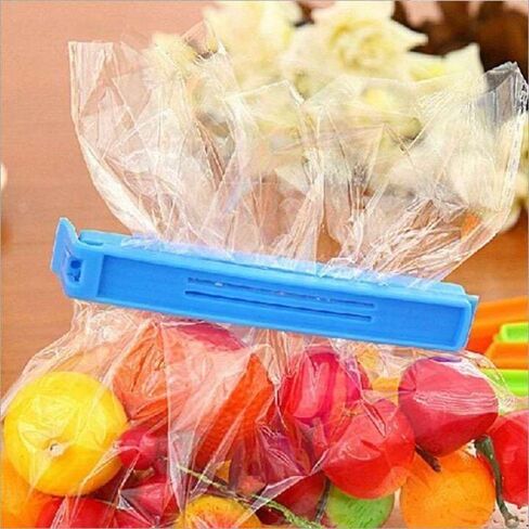 10 PCS 3 Sizes Plastic Chip Clips for Food Sealing, Curved Design Bag Clips for Food Storage for Kitchen and Home Use(2.7inch, 4.3inch, 5.9inch) in Saudi Arabia