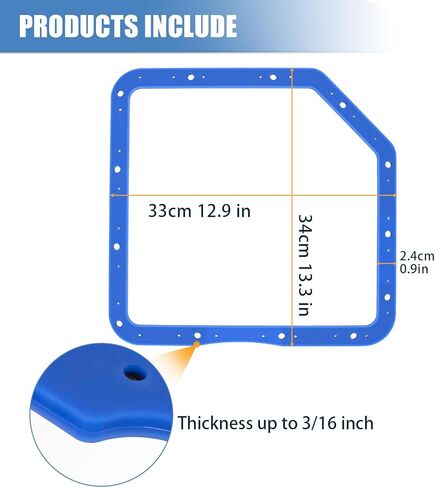 Sorello Transmission Oil Pan Gasket Fit for Buick for Cadillac for Chevrolet for GMC for Oldsmobile for Pontiac - Steel Core Rubber Gasket Fit for GM Turbo 350, Compatible with Moroso 93102 in Saudi Arabia