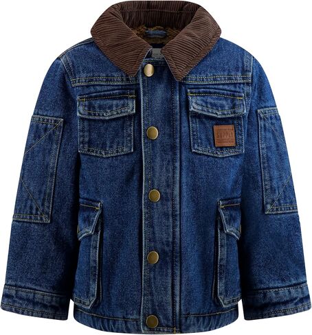 LONDON FOG Boys' Sherpa-Lined Utility Jacket Canvas Barn Coat in Saudi Arabia