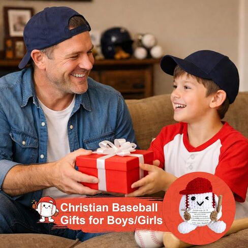 Baseball Easter Basket Stuffers for Kids, Baseball Crochet Gifts for Boys 8-12, Baptism Gifts for Girl, Confirmation Catholic Communion Gift for Son Daughter Birthday Religious Christian Keychain in Saudi Arabia