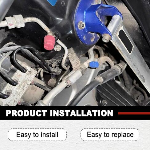 10Pcs R134a Cap A/C Cap 13mm & 16mm Air Conditioning Service AC System Charging Port Caps (5 Sets Blue Low & Red High) in Kuwait