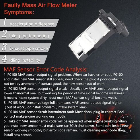Mass Air Flow Sensor for Toyota Sequoia 2005-2019 / Tacoma 2005-2019 / Tundra 2006-2010 Replace OE# 222040F030 2220475030 74-50056 in Saudi Arabia