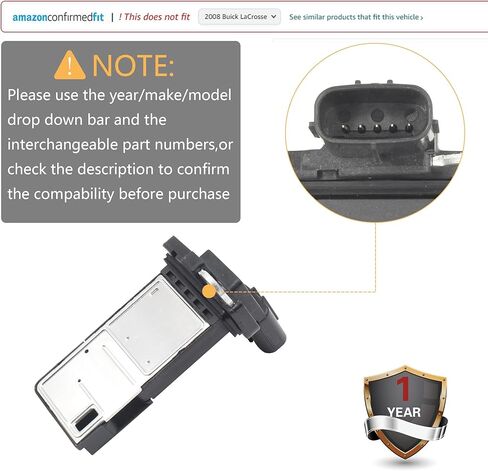 Mass Air Flow Sensor for Toyota Sequoia 2005-2019 / Tacoma 2005-2019 / Tundra 2006-2010 Replace OE# 222040F030 2220475030 74-50056 in Saudi Arabia