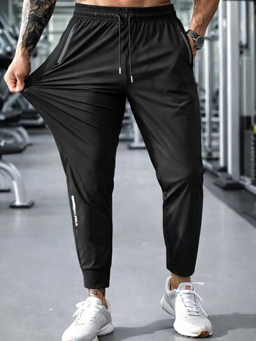 Men's Hiking Pants, Quick-Dry Lightweight Sweatpants, Outdoor Fishing Pants Water Resistant with Zipper Pockets in Saudi Arabia