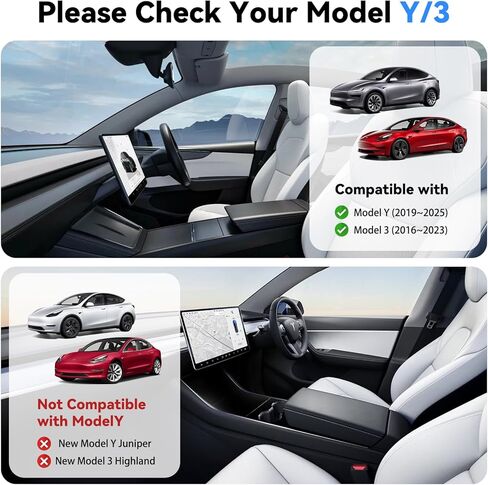 Under Screen Storage Box for Tesla 2020-2025 Model Y 2020-2023 Model 3, Hidden Design & Stable Installation, Hiddenable Privacy Storage with Anti-Slip Silicone Pad for Model Y 3 Accessories in Saudi Arabia