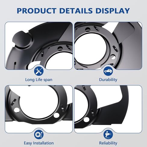 Brake Dust Shields Front Right Left Side for 2015-2020 Escalade, 2015-2020 Suburban, 2014-2019 Silverado 1500 Replaces 20971876 20971875 in Saudi Arabia