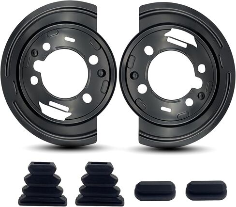 Rear Brake Dust Shield Brake Backing Plate 924-493 Pair Compatible with Chevrolet Avalanche Express Silverado Suburban for GMC Savana Sierra Yukon XL for Hummer H2 15949893 85566025 in Saudi Arabia