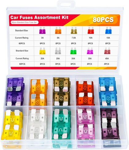 300 PCS Car Fuses Assortment Kit, Micro + Mini + Standard Blade Fuses Automotive Kit (2A 3A 5A 7.5A 10A 15A 20A 25A 30A 35A 40A) + Puller Replacement for Car Truck Boat RV Motorcycle Camper in Saudi Arabia