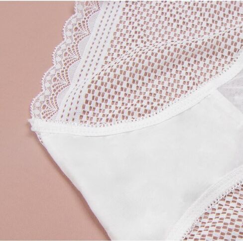 Woman‘s White Lace Bra and Panty Lingerie Set, Comfortable Breathable Underwear, Sexy Push Up Bralette with Lace Trim in Saudi Arabia