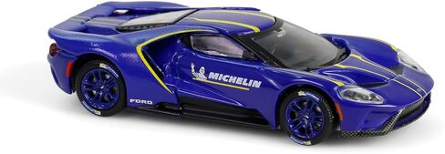Greenlight Collectibles 28160-F Anniversary Collection Series 17 1:64 Scale Diecast Model- 2021 Ford GT - Mich elin 135th Anniversary in Saudi Arabia