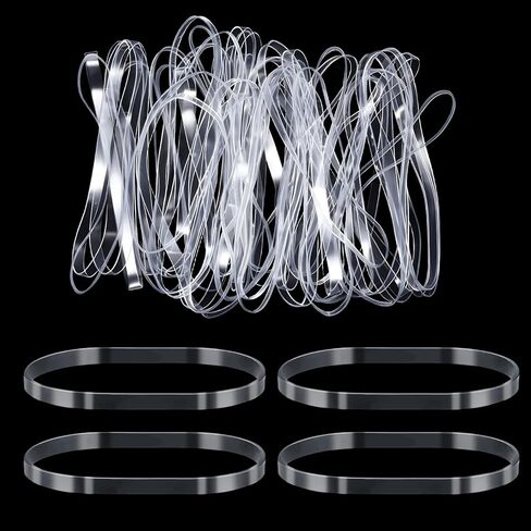 50 Pcs Clear Large Rubber Bands, Transparent High Elastic Rubber Bands, Stretchable Heavy Duty for Securing Thick Files Garbage Office Crafts in Saudi Arabia
