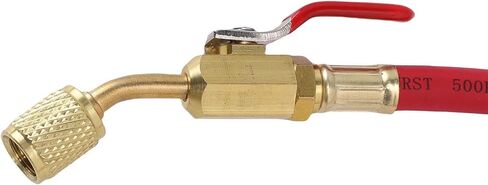 خراطيم التبريد، مجموعة خرطوم شحن مكونة من 3 قطع مع صمام كروي، خرطوم 500 رطل لكل بوصة مربعة (1/4 بوصة، 60 بوصة) لأنظمة تكييف السيارات والشاحنات والمركبات الترفيهية واليخوت in Kuwait