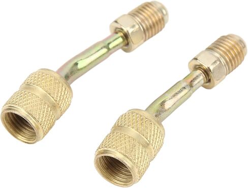 2 Pcs Charging Vacuum Port Adapter R410A Adapters 4 to 5 16 Converter for Split System Conditioners Rustproof High and C Charging Vacuum Port AdapterR410A AdaptersMini Split in Saudi Arabia