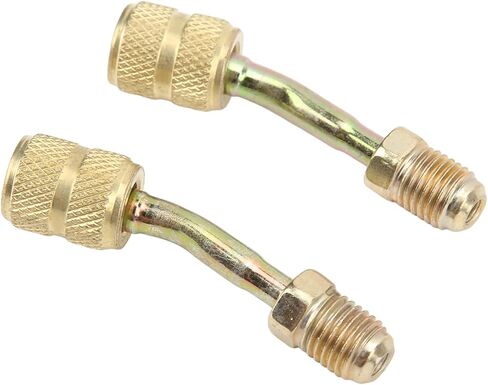 2 Pcs Charging Vacuum Port Adapter R410A Adapters 4 to 5 16 Converter for Split System Conditioners Rustproof High and C Charging Vacuum Port AdapterR410A AdaptersMini Split in Saudi Arabia