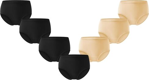 سراويل داخلية قصيرة من MIRITY Bamboo Rayon Hipster للنساء 7 قطع - ناعمة ومسامية وقابلة للتمدد ومريحة in Kuwait