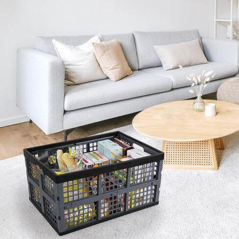 4 عبوات من الصناديق القابلة للطي سعة 42 لترًا، وسلال صناديق تخزين بلاستيكية قابلة للطي in Kuwait