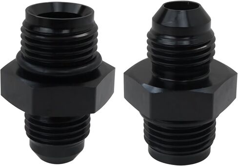 6AN ذكر مضيئة إلى 5/8 "-18 محول مضيئة مقلوب مناسب لمبرد ناقل الحركة Tru Cool 40k 40,000، مناسب لتوصيل الزيت/الوقود/الماء/السوائل بواسطة Acupress in Saudi Arabia