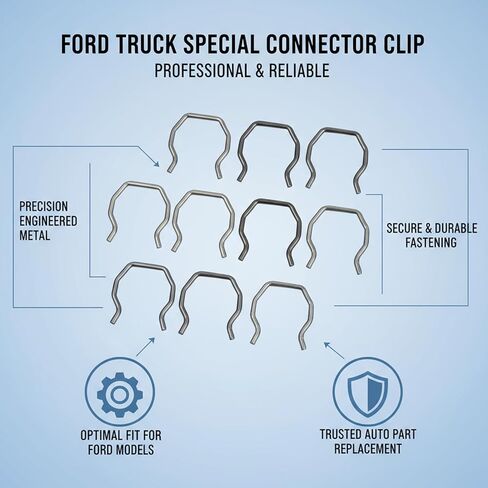 10pcs Fuel Injector Connector Clips for 6.0 Powerstroke Injector, Fuel Injector Clips Compatible with 2003-2010 Replace #: W301222 in Saudi Arabia