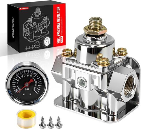 12-804 Fuel Pressure Regulator 1-4 PSI,Zinc Alloy Carburetor Fuel Valve,3/8" NPT Ports Compatible with Holley 12-804, Replacement for Car & Small Engine Carburetor Parts. in Saudi Arabia