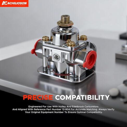 12-804 Fuel Pressure Regulator 1-4 PSI,Zinc Alloy Carburetor Fuel Valve,3/8" NPT Ports Compatible with Holley 12-804, Replacement for Car & Small Engine Carburetor Parts. in Saudi Arabia