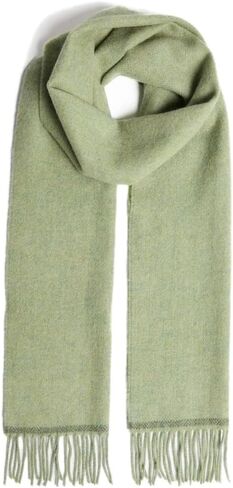 Foxford Irish Lambswool Scarf with Fringe For Women, 11.81 x 74.74 inches in Saudi Arabia