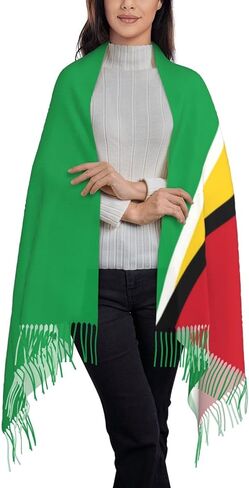 شالات وشاح علم لطيف للنساء أوشحة عصرية شتوية دافئة كبيرة شالات وأغطية العلم الوطني in Kuwait