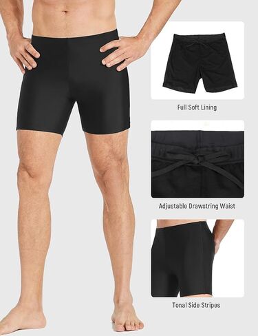 SPEXIAL Men's Swim Jammers Quick Dry Square Leg Swimsuit Athletic Swim Underwear with UPF50+ for Lap Swimming & Training in Saudi Arabia