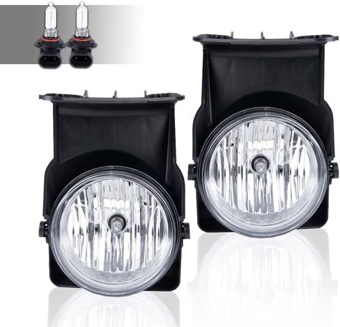G-PLUS Bumper Fog Lights Lamps Compatible with GMC Sierra 1500 2500 HD 3500 2003-2006/2007 Sierra Classic(Not fit for Denali|C3 Models),Clear Lens 15190984, 15190985, GM2592154, GM2593154 Left & Right in Saudi Arabia